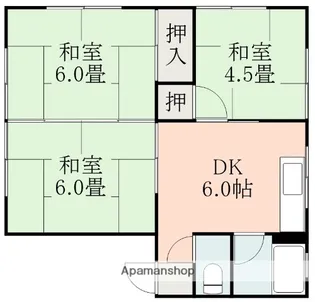 ホワイトレジデンス【2階】の間取り