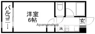 キャッスルマンション【5階】の間取り