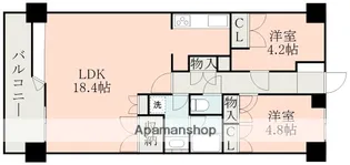シティマンション上熊本【902号室】の間取り