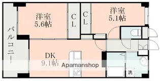 ピアネータ東熊本Ⅱ【3階】の間取り