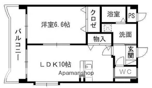 フローラ御幸【3階】の間取り