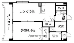 フローラ御幸【1階】の間取り