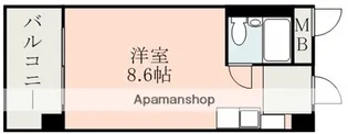 水前寺北スカイマンション【1階】の間取り