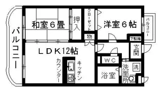 インフィニティ出水Ⅱ【3階】の間取り