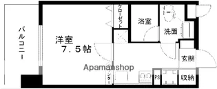 レジディア熊本辛島【6階】の間取り