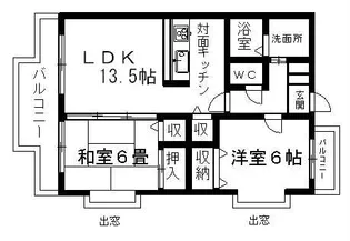 グリーンヒル【205号室】の間取り
