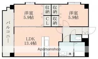 アンジュ光の森【2階】の間取り
