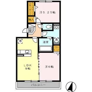 ルラーシュ【302号室】の間取り