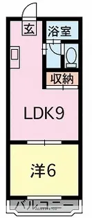 コーポ幸【1階】の間取り