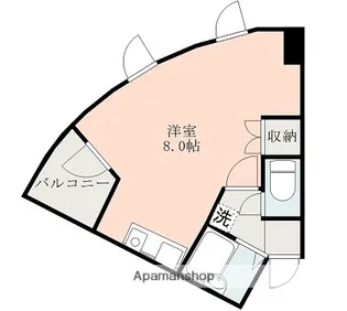 クロノス18三軒町【7階】の間取り