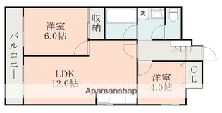 プレジデント水前寺【10階】の間取り