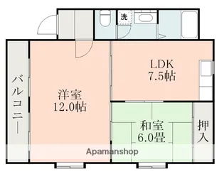 メゾンド・プラネット【2-E号室】の間取り