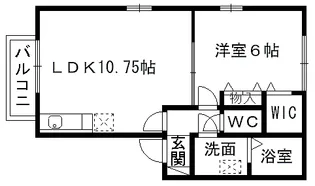 フローラ武蔵ヶ丘【2階】の間取り