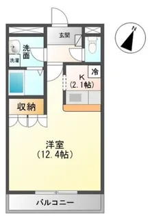 アーバンレジェンド【201号室】の間取り