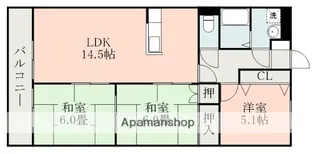 すてーじあ錦ヶ丘【2階】の間取り