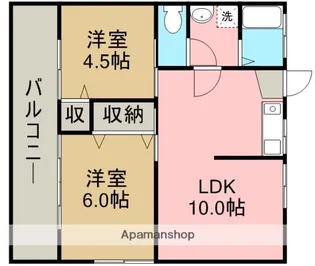 サンコーポ【2階】の間取り