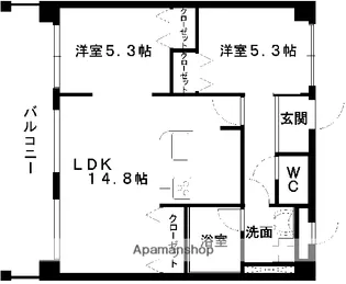 URBANIST本山【7階】の間取り