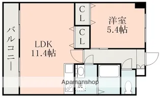 アンクレージュ光の森東【4階】の間取り