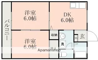 ぎんながハイツ【2階】の間取り