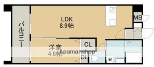 S−FORT平成けやき通り【7階】の間取り