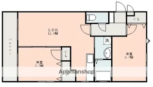 COURT 遊悠館【2階】の間取り