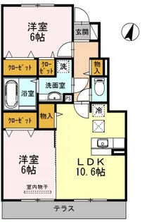 プランドール【1階】の間取り