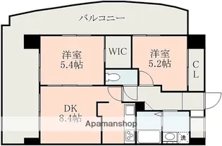 L−フィネス【9階】の間取り
