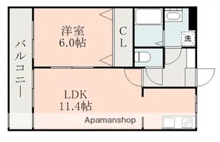 クリエイトマンション菊陽【2階】の間取り