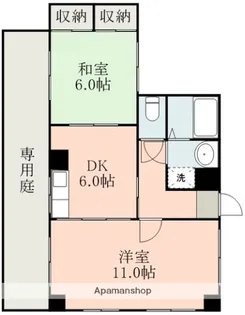 ウエストグラス【1階】の間取り
