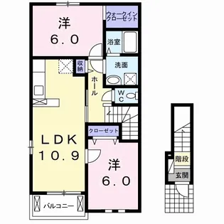 エクセレント・ティアラ【2階】の間取り
