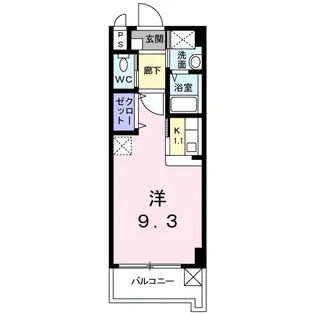 グラッチェ【5階】の間取り