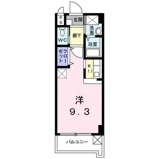 グラッチェ【7階】の間取り