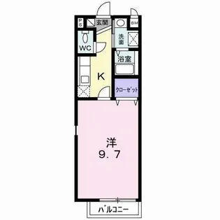 クレメント【1階】の間取り