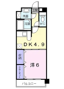 レルベ保田窪【4階】の間取り