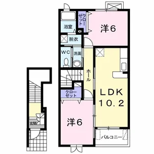アルモニー KS【2階】の間取り