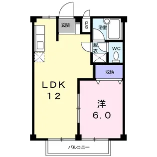 平國ハイツ【2階】の間取り