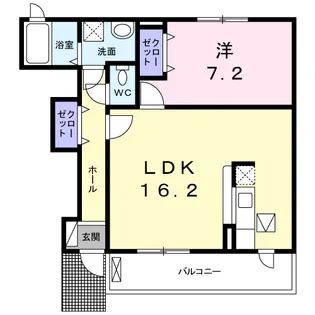 チェリーサイド・M A【1階】の間取り