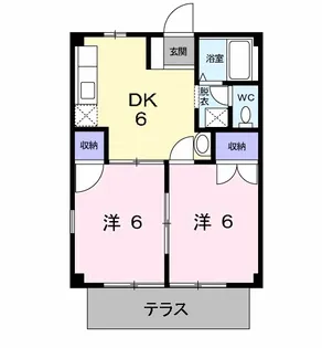 ドリームハイツ辻B【1階】の間取り