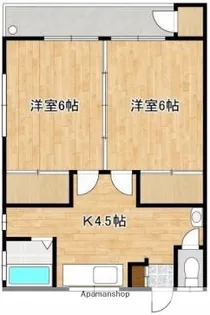 プロスぺリタ城山【1階】の間取り