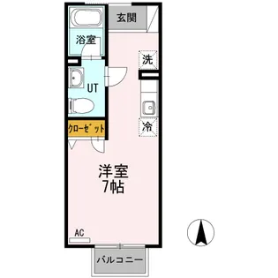 メロンハウス鶴羽田【2階】の間取り