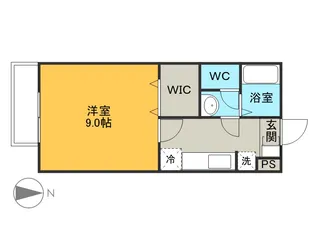 プロミストランド御幸【201号室】の間取り