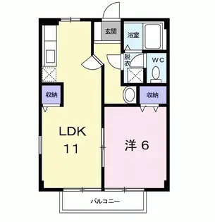 坂田ハイツⅡ【2階】の間取り