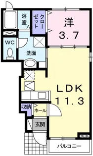 プロムナードⅤ【1階】の間取り