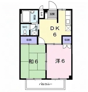 畠田ハイツ【2階】の間取り