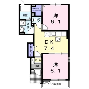 アベニュー【1階】の間取り