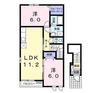サンガーデン・エクレールA【2階】の間取り