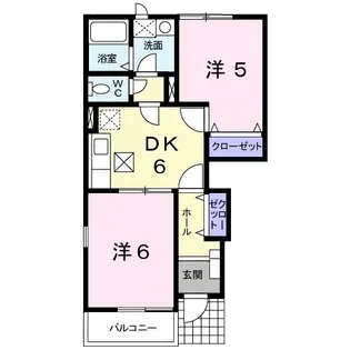 ラ・プラージュ ミューズ【1階】の間取り