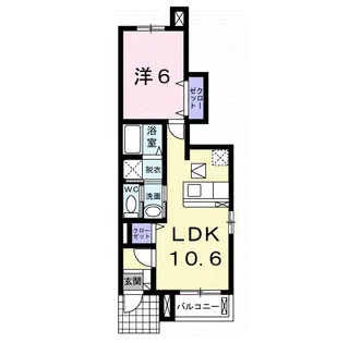フィオーレ・ヴィラ【1階】の間取り