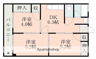 レジデンス井島【3階】の間取り