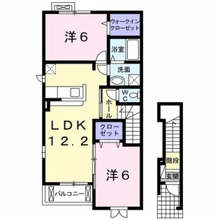 GREEN・GRASS Ⅰ【2階】の間取り